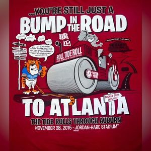 2015 Iron Bowl Shirt. Alabama Crimson Tide. Size Large.